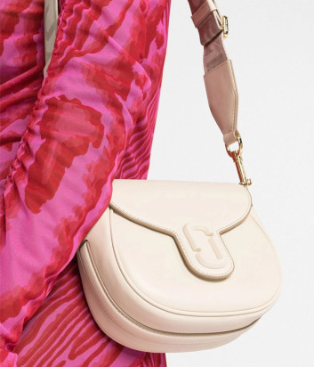 Сумка MARC JACOBS The Covered J Marc Saddle Bag 2S3HMS003H03123 молочная
