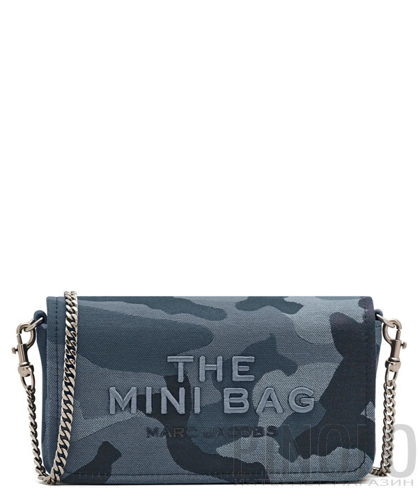 Мини-сумка на цепочке MARC JACOBS The Camo Jacquard Chain Mini 2R4SMN015S03 синий принт
