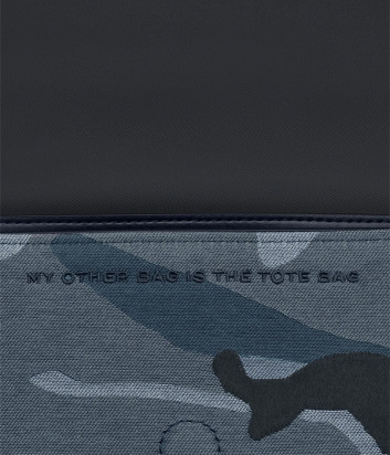 Мини-сумка на цепочке MARC JACOBS The Camo Jacquard Chain Mini 2R4SMN015S03 синий принт