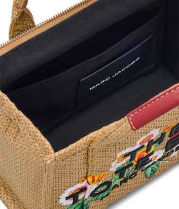 Сумка MARC JACOBS The Daisy Woven Small Tote Bag 2S5HTT033H03 с цветочной вышивкой