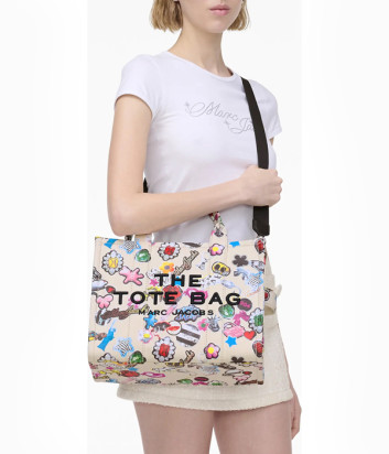 Сумка MARC JACOBS The Sticker Medium Tote Bag 2S5HTT003H03 яркий принт