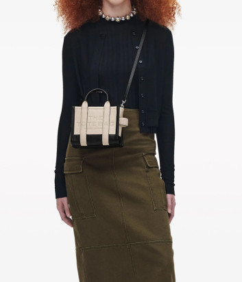 Сумка через плечо MARC JACOBS The Colorblock Mini Tote Bag 2S4HCR065H02 черно-белая