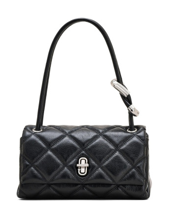Кожаная стеганная сумка MARC JACOBS The Quilted Mini Dual Shoulder Bag 2S5HSH023H02 черная