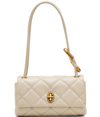 Кожаная стеганная сумка MARC JACOBS The Quilted Mini Dual Shoulder Bag 2S5HSH023H02 молочная