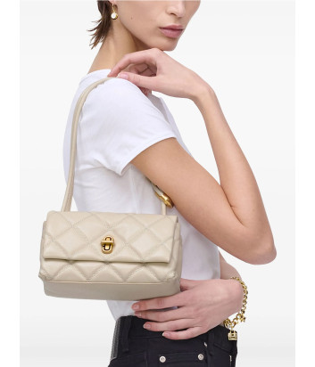 Кожаная стеганная сумка MARC JACOBS The Quilted Mini Dual Shoulder Bag 2S5HSH023H02 молочная