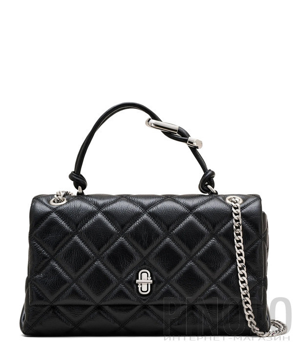 Стеганная сумка MARC JACOBS The Quilted Dual Convertible Shoulder Bag 2S5HCR007H02 черная