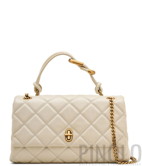 Стеганна сумка MARC JACOBS Quilted Dual Convertible Shoulder Bag 2S5HCR007H02 молочна