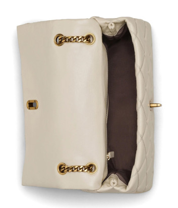 Стеганная сумка MARC JACOBS The Quilted Dual Convertible Shoulder Bag 2S5HCR007H02 молочная