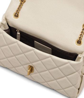 Стеганная сумка MARC JACOBS The Quilted Dual Convertible Shoulder Bag 2S5HCR007H02 молочная