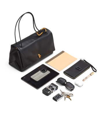 Кожаная сумка MARC JACOBS The Large Dual Bag 2F4HSH011H04 черная
