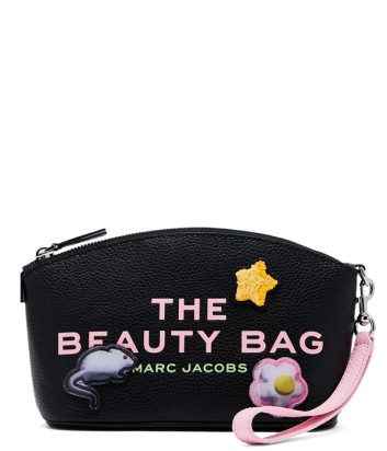 Шкіряна косметичка MARC JACOBS The Sticker Patch 2S5SCP003S01 чорна з принтом