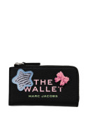 Кошелек на молнии MARC JACOBS The Sticker Patch 2S5SMP013S01 черный с ярким принтом