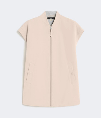 Жилет с подкладкой из джерси WEEKEND Max Mara LIMOSA серо-бежевый
