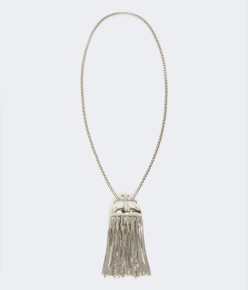 Ожерелье WEEKEND Max Mara с подвеской в форме сумки Pasticcino с бахромой