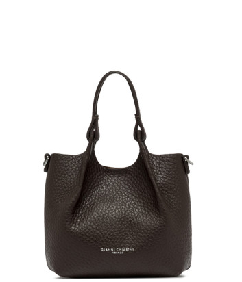 Маленькая сумка GIANNI CHIARINI DUA 9718 в мягкой зернистой коже коричневая