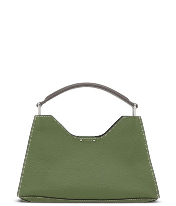 Сумка в зернистій шкірі GIANNI CHIARINI AURORA 10565 зелена