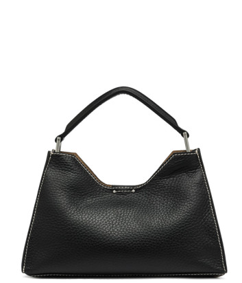 Сумка в зернистой коже GIANNI CHIARINI AURORA 10565 черная