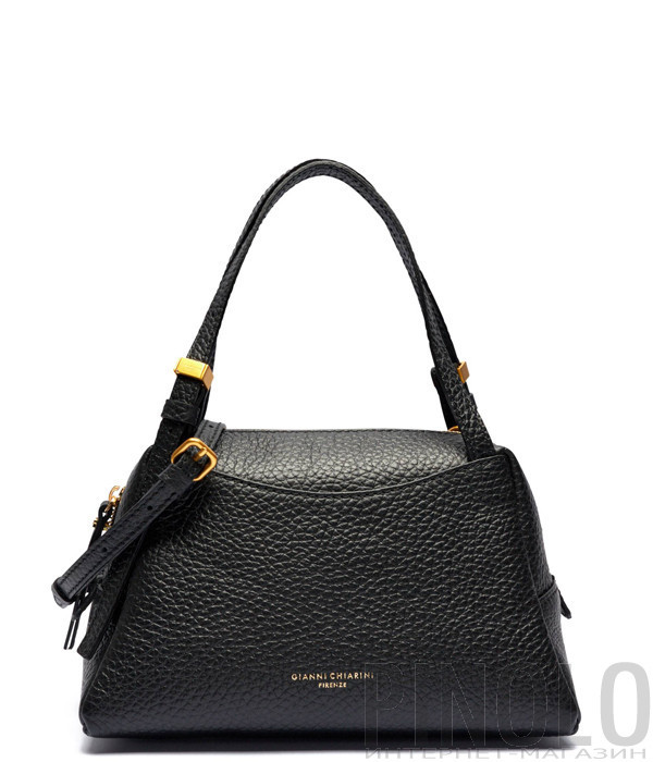 Міні-сумка в зернистій шкірі GIANNI CHIARINI DEA 11525 чорна