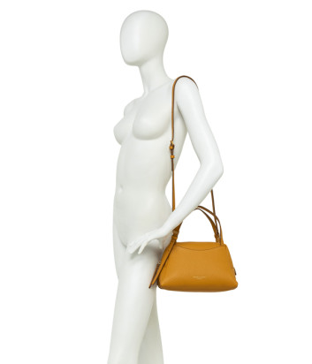 Мини-сумка в зернистой коже GIANNI CHIARINI DEA 11525 горчичная