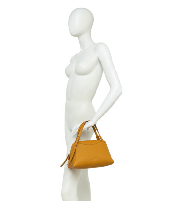 Мини-сумка в зернистой коже GIANNI CHIARINI DEA 11525 горчичная