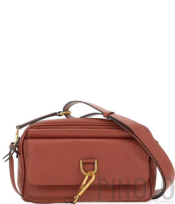 Шкіряна сумка через плече GIANNI CHIARINI MARISOL 11516 теракотова