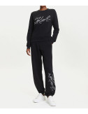 Спортивний костюм KARL LAGERFELD A3W20010-A3W10009 із аплікацією чорний