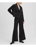 Жіночий костюм KARL LAGERFELD A3W14041-A3W10096 жакет та штани чорний