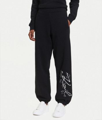Спортивный костюм KARL LAGERFELD A3W20010-A3W10009 с аппликацией черный