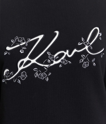 Спортивный костюм KARL LAGERFELD A3W20010-A3W10009 с аппликацией черный