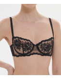 Бюстгальтер-балконет SIMONE PERELE INTRIGUE 1E2330 с мягкой чашкой черный