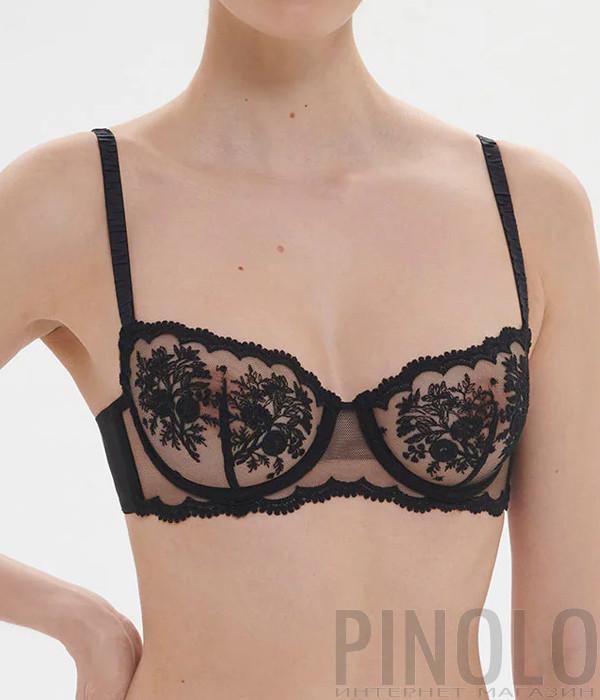 Бюстгальтер-балконет SIMONE PERELE INTRIGUE 1E2330 із м'якою чашкою чорний