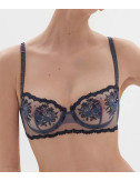 Бюстгальтер-балконет SIMONE PERELE INTRIGUE 1E2330 с мягкой чашкой синий
