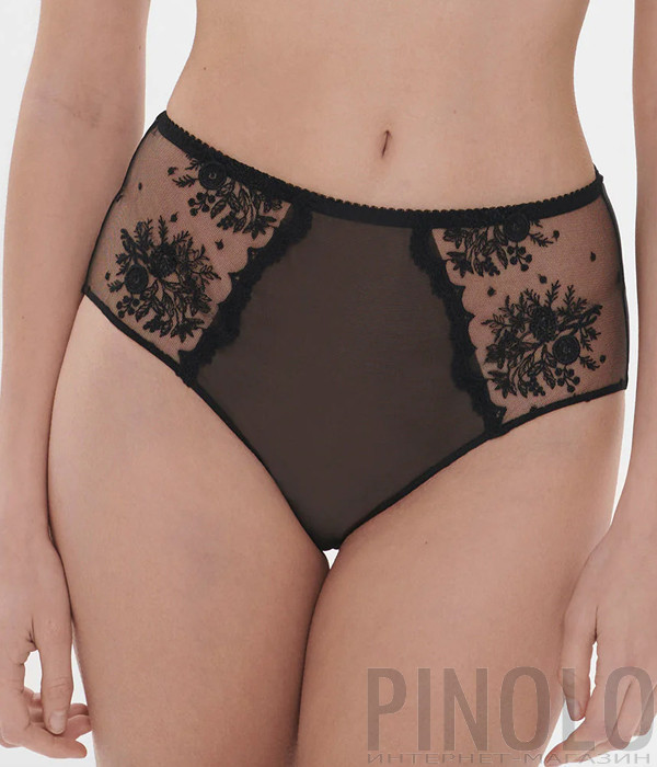 Мереживні трусики SIMONE PERELE INTRIGUE 1E2770 високої посадки чорні