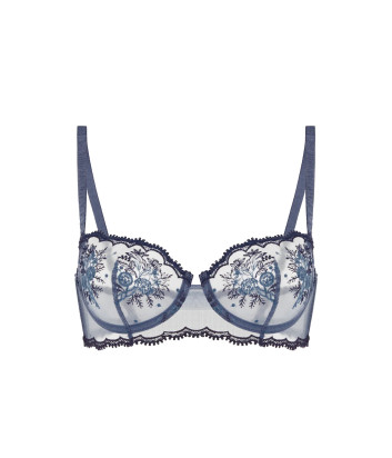 Бюстгальтер-балконет SIMONE PERELE INTRIGUE 1E2330 с мягкой чашкой синий