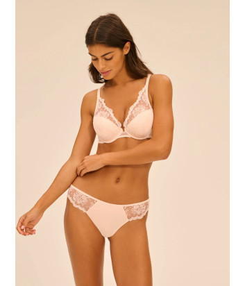 Бюстгальтер пуш-ап SIMONE PERELE INTRIGUE 1E2347 с глубоким вырезом пудровый
