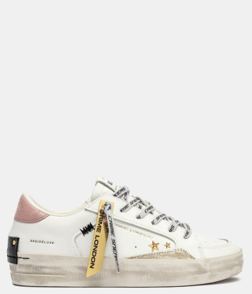 Женские кроссовки CRIME LONDON SK8 DELUXE 25103AA8 с заклепками белые