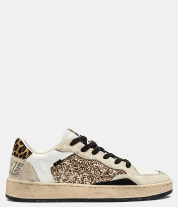 Женские кроссовки CRIME LONDON CHELSEA 25206AA8 с глиттером бежевые