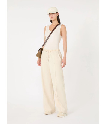 Длинные брюки WEEKEND Max Mara SUB эластичная талия с кулиской бежевые