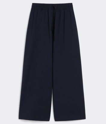 Брюки расклешенного кроя WEEKEND Max Mara ELMO укороченные синие