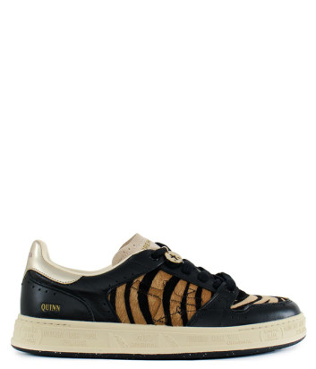 Женские кроссовки PREMIATA QUINND 7656 с анималистичным принтом