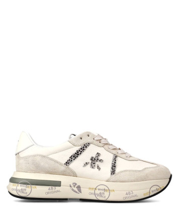 Женские кроссовки PREMIATA CASSIE 7682 комбинированные бежевые