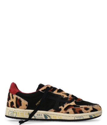 Женские кеды PREMIATA BSKT CLAYD 7665 с леопардовым принтом