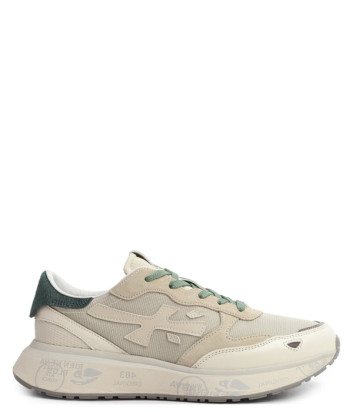 Женские кроссовки PREMIATA LAURYN 7782K бежево-зеленые