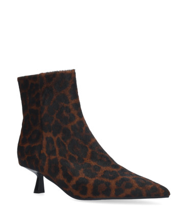 Кожаные ботильоны BIBI LOU 501T91VK с леопардовым принтом