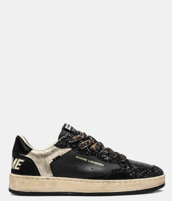 Кроссовки CRIME LONDON CHELSEA 25205AA8 с глиттером черные