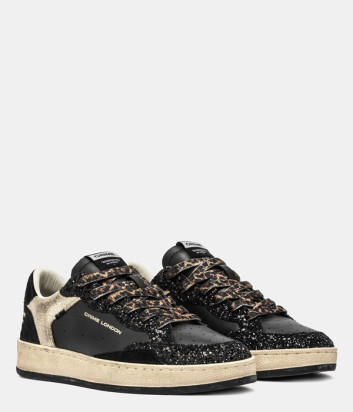 Кроссовки CRIME LONDON CHELSEA 25205AA8 с глиттером черные