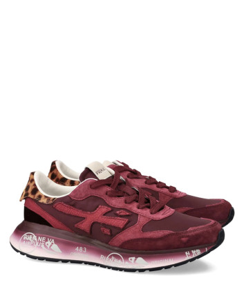 Женские кроссовки PREMIATA LAURYN 7789 бордовые