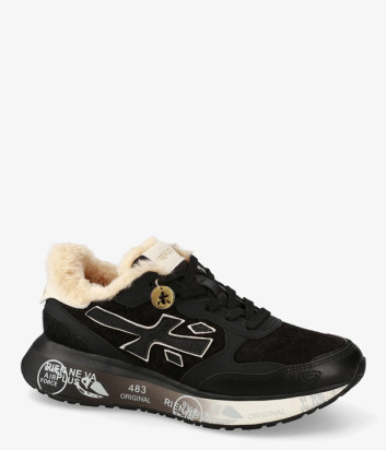 Женские кроссовки на меху PREMIATA LAURYN 7803M черные