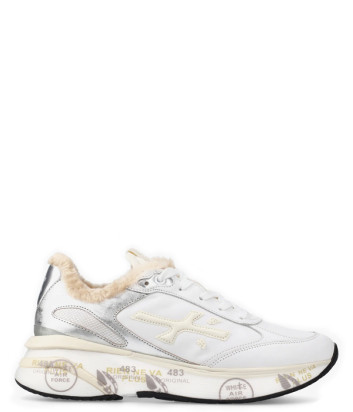 Кожаные кроссовки на меху PREMIATA MOERUND 7798M белые