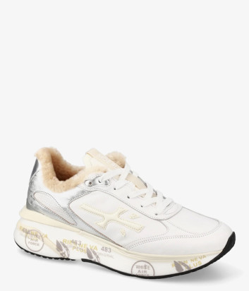 Кожаные кроссовки на меху PREMIATA MOERUND 7798M белые